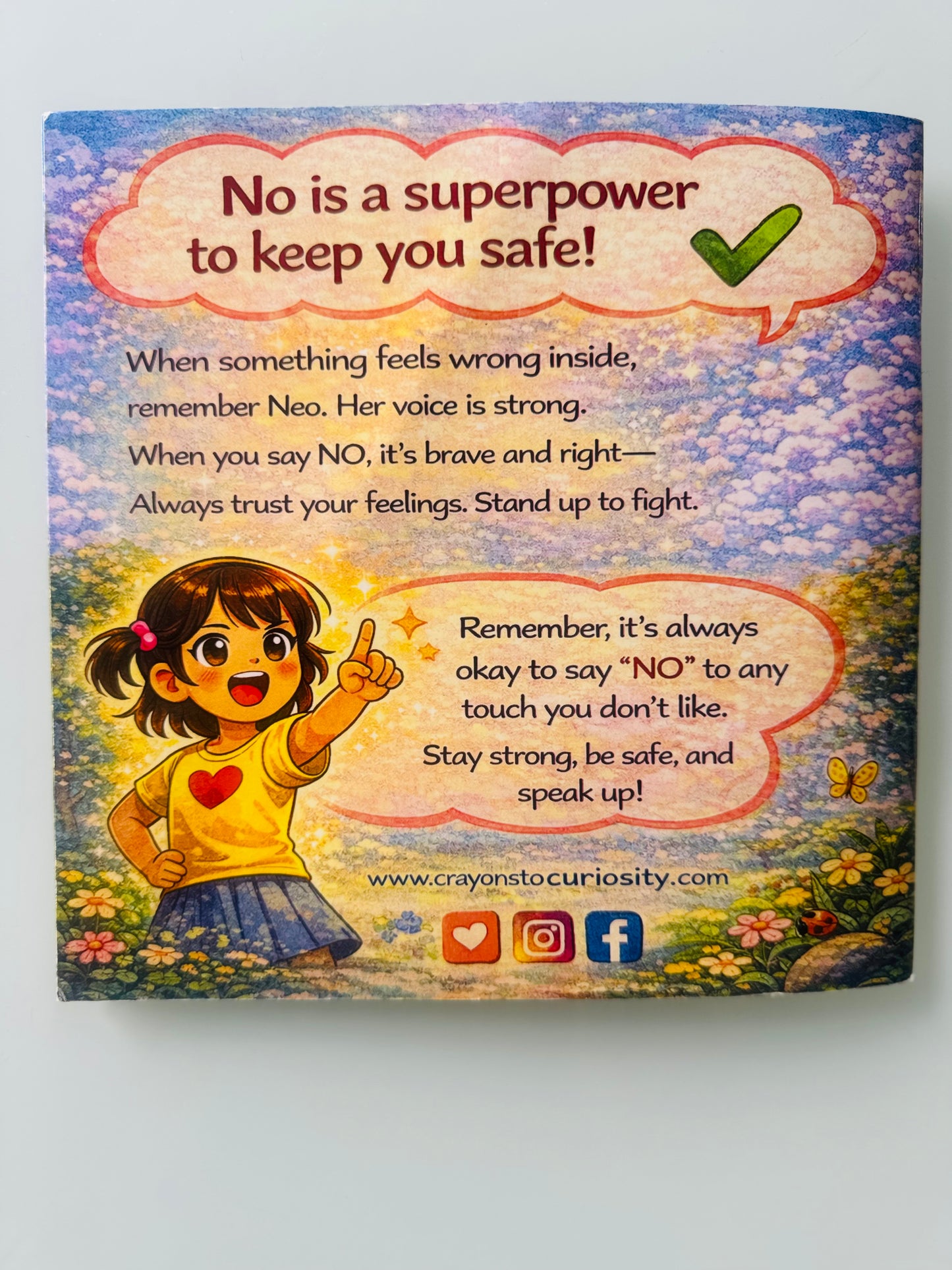 Neo says NO Story Book | Physical Story Book Teaches children the foundation of body safety, consent, and personal boundaries| Age 3+