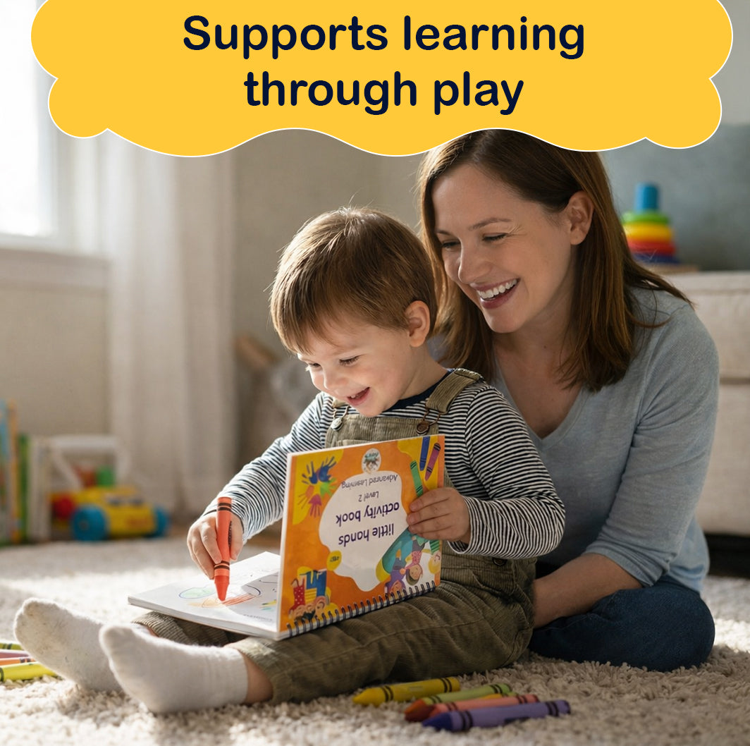 20-in-1 Activity Binder Book , Little Hands Activity Book - Age 2+ Years