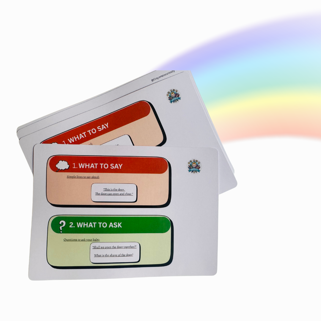 Talk With Me Cards | My First Conversation Cards | Age 0-3 years | A4 size | set of 25 cards