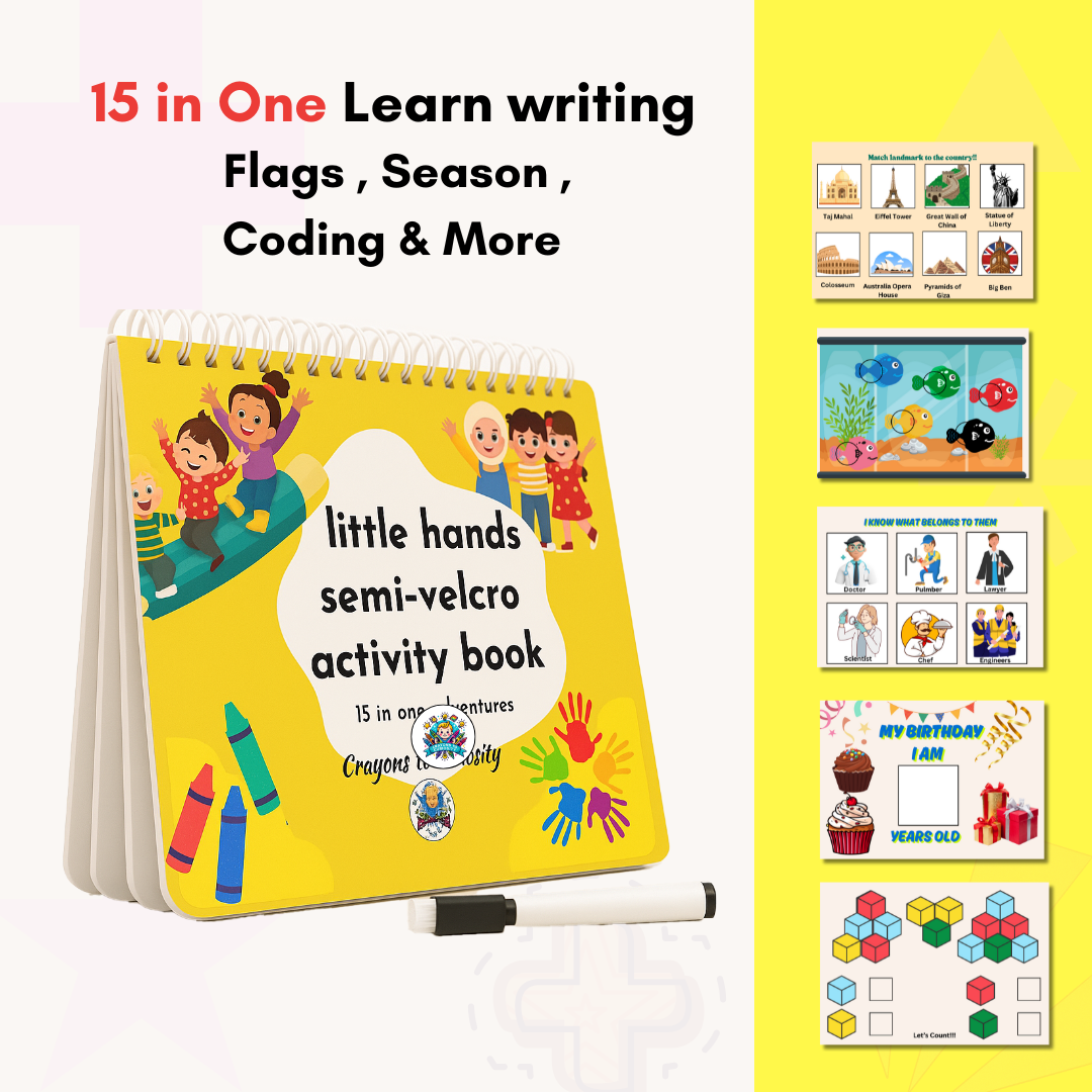 Little Hands Semi-Velcro PlayBook - Age 3+ Years