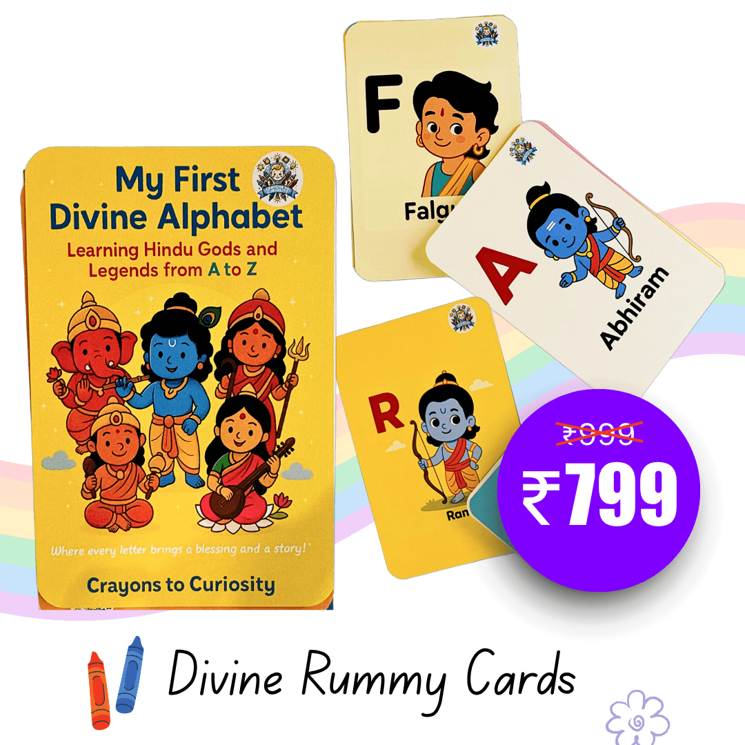 Divine Cards (A to Z) Where Alphabets Meet Spirituality - Age 1.5 to 6 Years