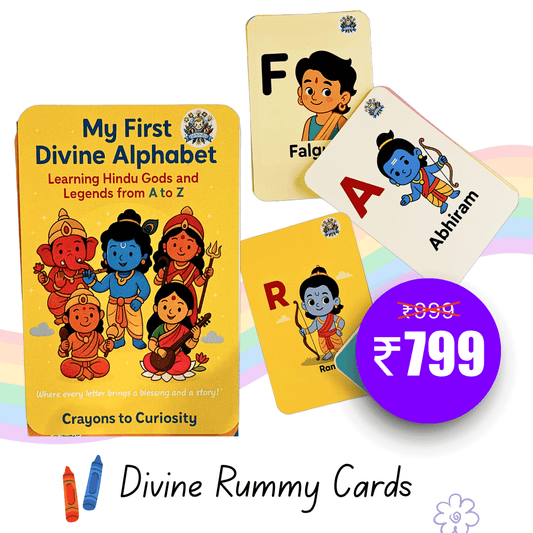 Divine Cards (A to Z) Where Alphabets Meet Spirituality - Age 1.5 to 6 Years
