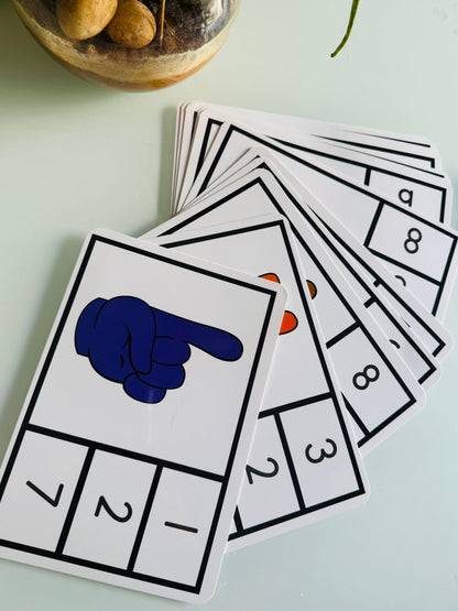 Clip & Count - Montessori Number Cards (1–10)
