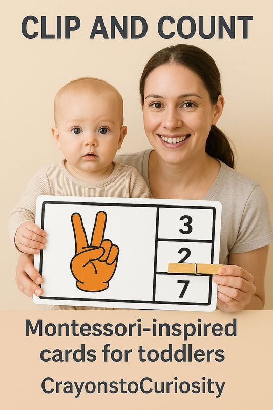 Clip & Count - Montessori Number Cards (1–10)