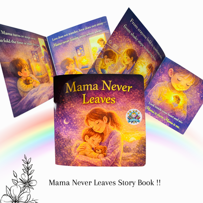 Mama Never Leaves Story Book !!physical Story Book helps children feel safe, secure, and emotionally held.