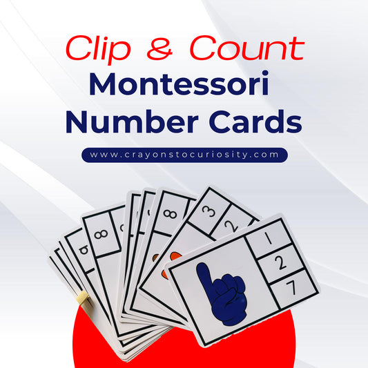Clip & Count - Montessori Number Cards (1–10)