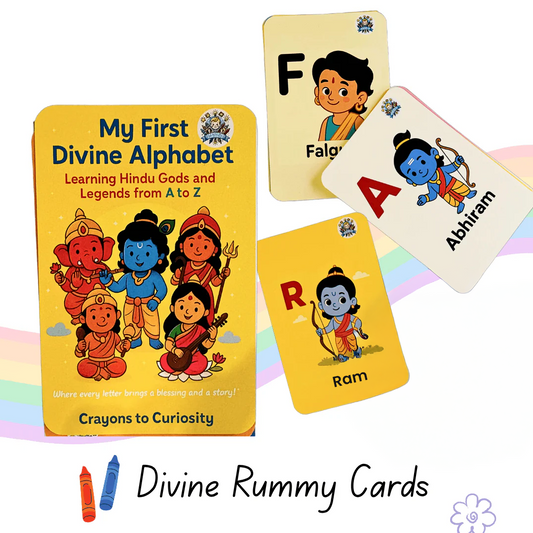 Teach A to Z |Divine Cards|Where Alphabets Meet Spirituality - Age 1.5 to 6 Years