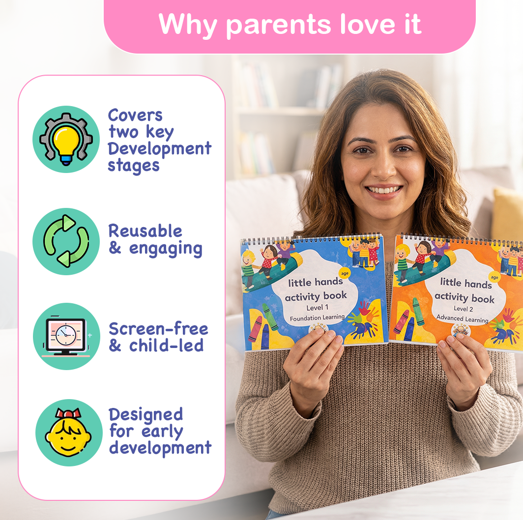 20-in-1 Activity Binder Book , Little Hands Activity  Book - Age 2+ Years